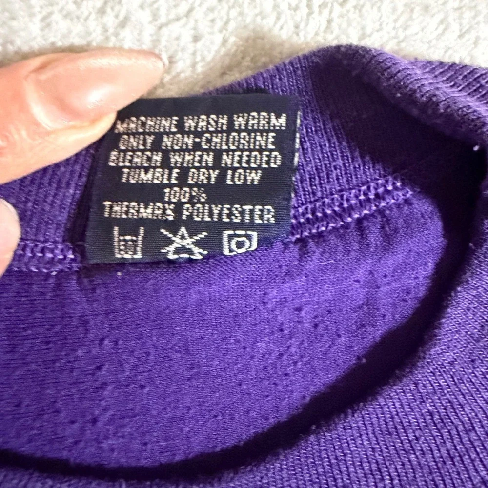 Vintage Duofold Thermal Shirt Mens Medium Purple Base Layer‎ Made USA